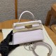 에르메스 Hermes Mini Kelly 19cm Alligator 09 Mauve pale/gold