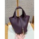 에르메스 Hermes Picotin lock 18cm clemence N5 Cassis/gold