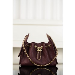 샤넬 CHANEL 26C AS5631 25 Mini Bag Wine red 22cm