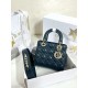 디올 Dior Small Lady Dior My ABCDior Bag Blue 20cm