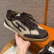 에르메스 Hermes 617 Jet Sneakers Suede&Ebene