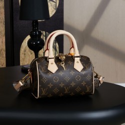 루이비통 Louis Vuitton M46222 Speedy Bandouliere 20 Monogram Beige 20.5cm
