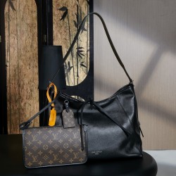 루이비통 Louis Vuitton M25143 Carryall Dark MM Black 39CM