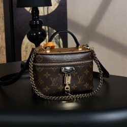 루이비통 Louis Vuitton M47125 Vanity Chain Pouch Monogram Reverse 19CM