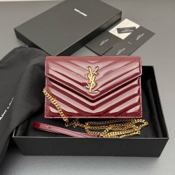 생로랑 Saint laurent/YSL 393953 ENVELOPE 체인 지갑 19cm