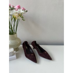 프라다 Prada 하이힐 Coffee