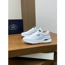 프라다 Prada Downtown 스니커즈 White