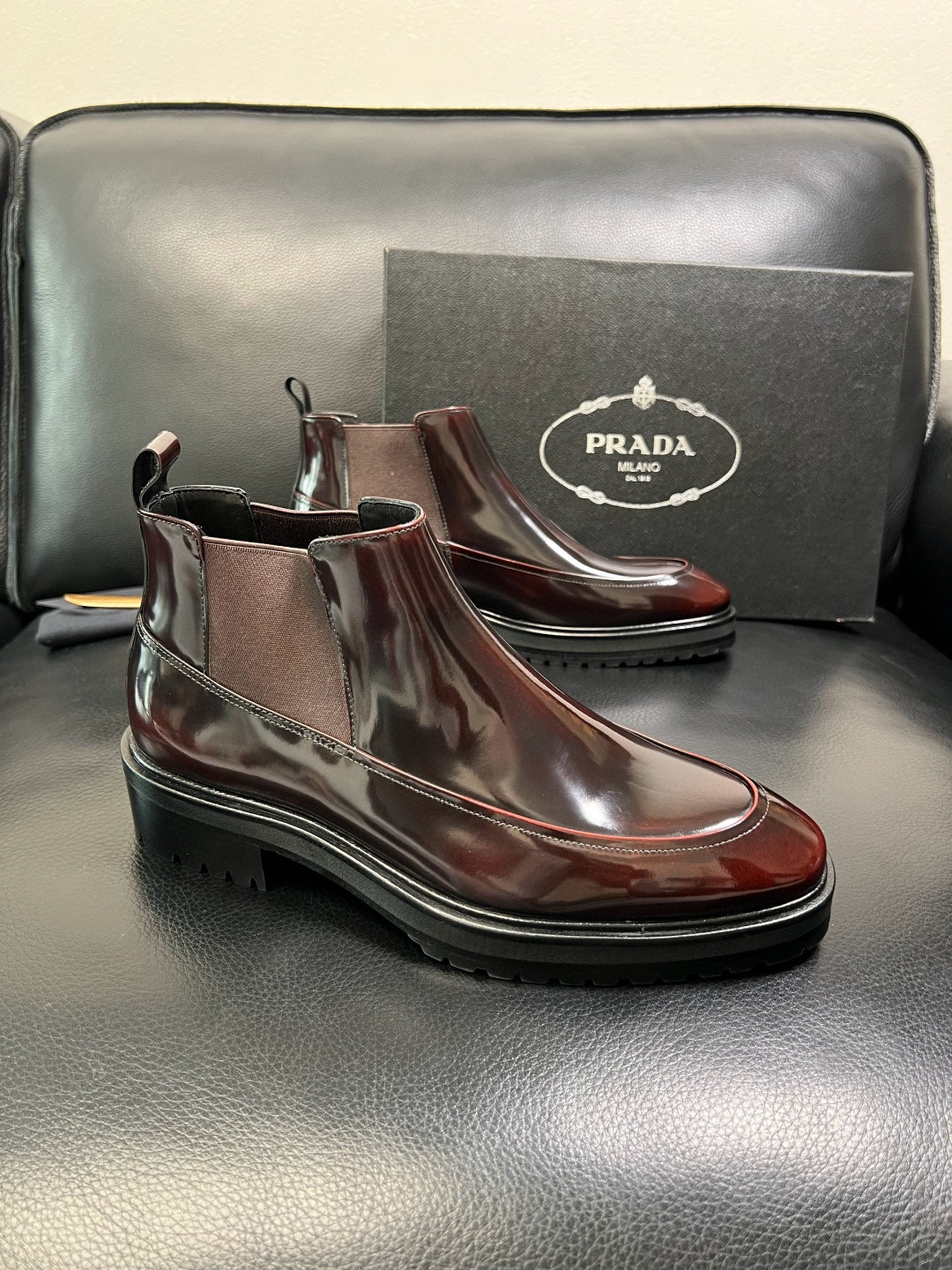 프라다 Prada 앵클 부츠