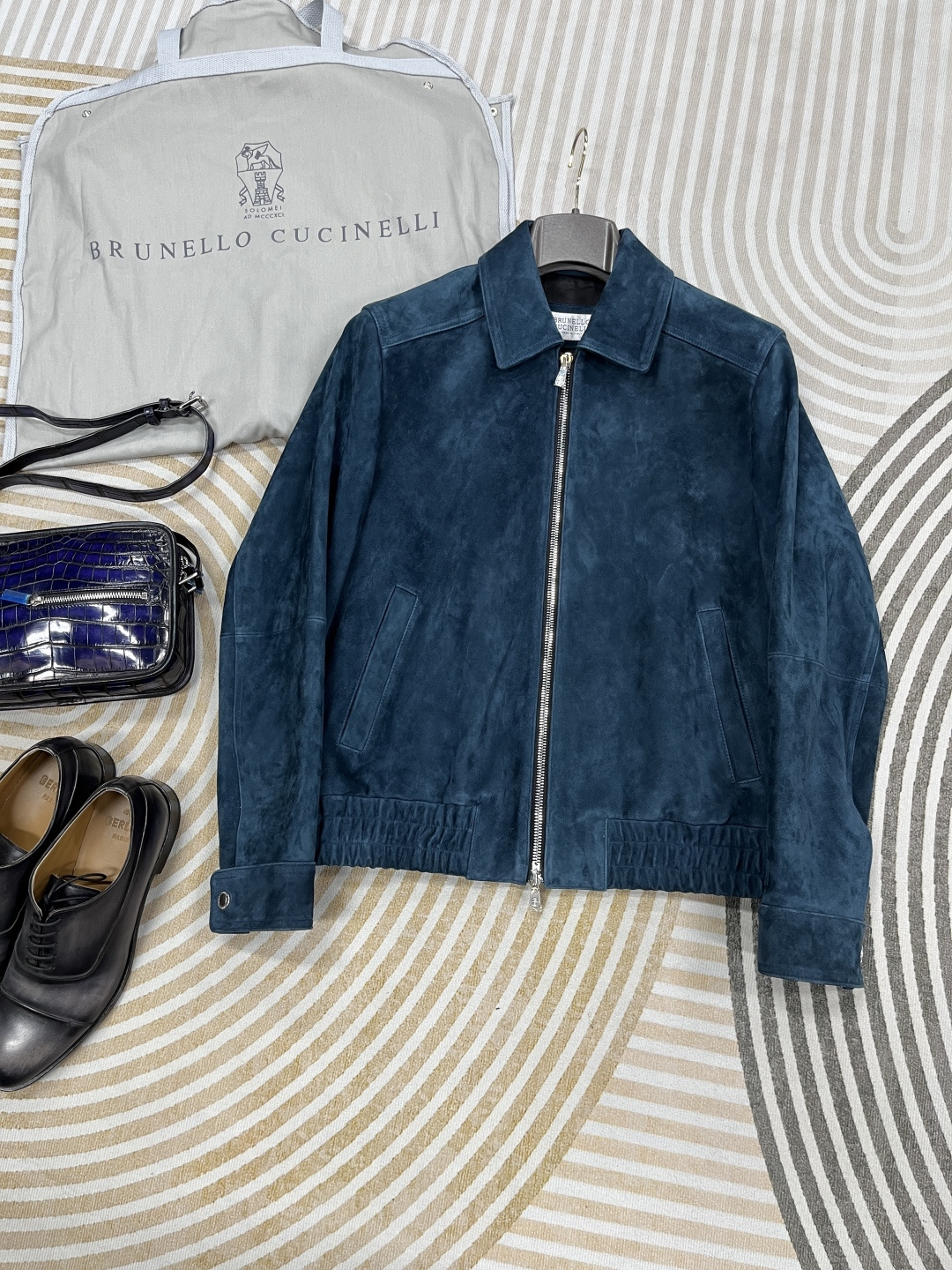 브루넬로 쿠치넬리 Brunello Cucineli 레더 재킷