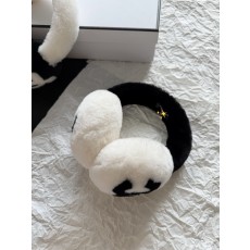 샤넬 CHANEL AAB261 이어머프 셔링 램스킨 에크루 블랙