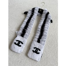 샤넬 CHANEL 머플러 Grey 130cm