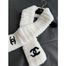 샤넬 CHANEL 머플러 White 130cm