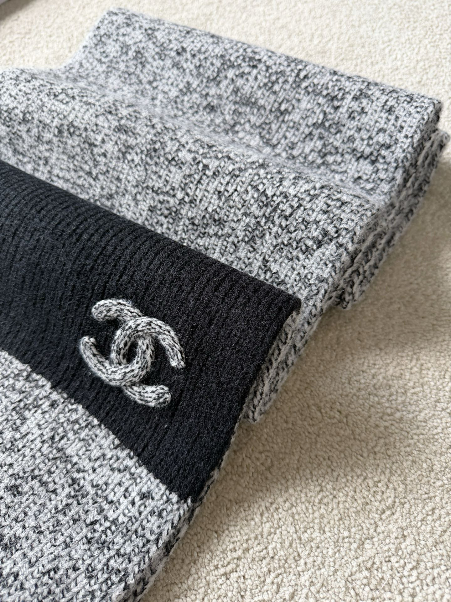 샤넬 CHANEL 머플러 grey