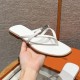 에르메스 Hermes 627 Miss sandal Cowhide&White
