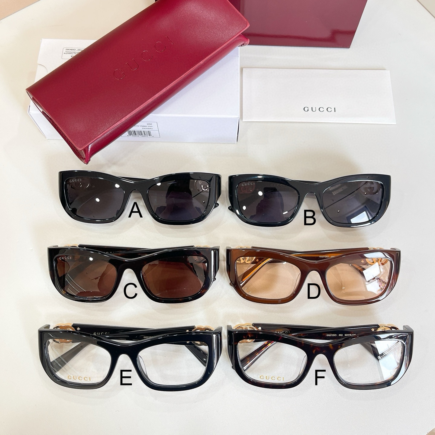 구찌 Gucci GG2125O 52口18-135