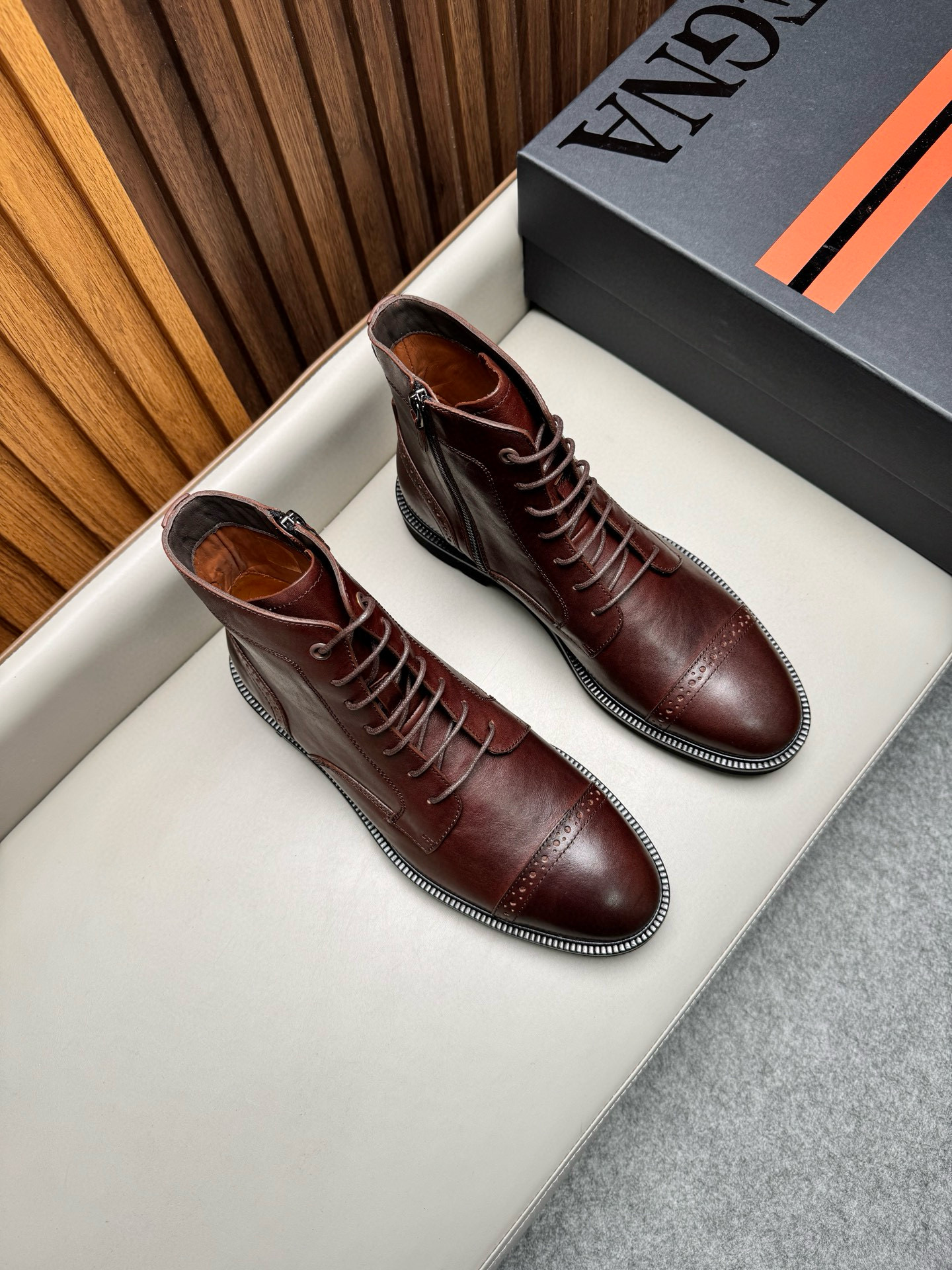 제냐 Zegna Aosta 앵클 부츠