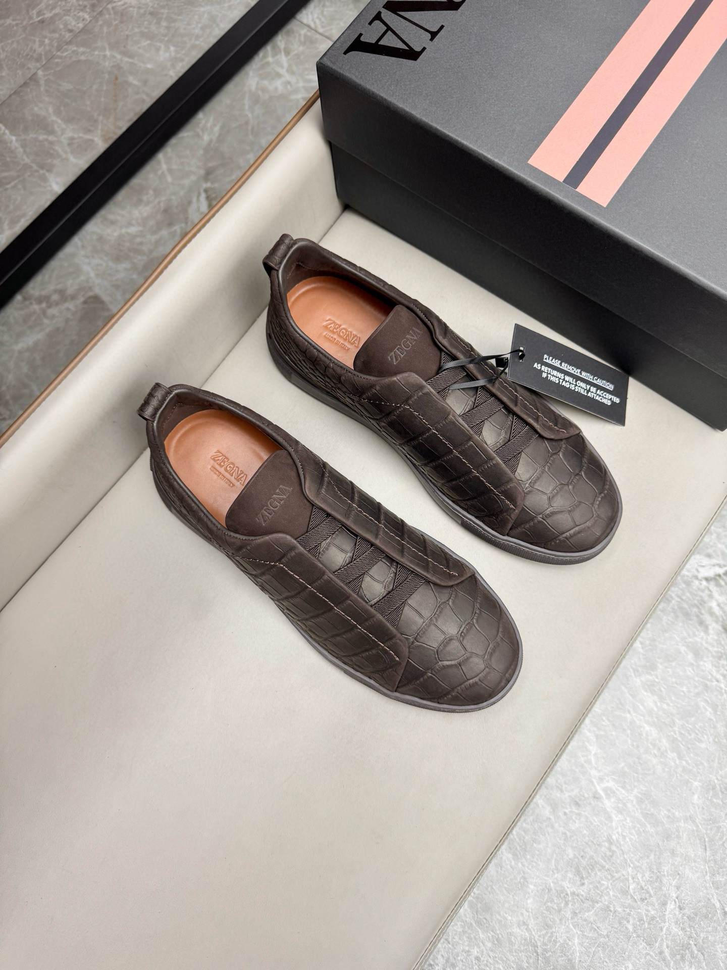 제냐 Zegna Triple Stitch TM 스니커즈