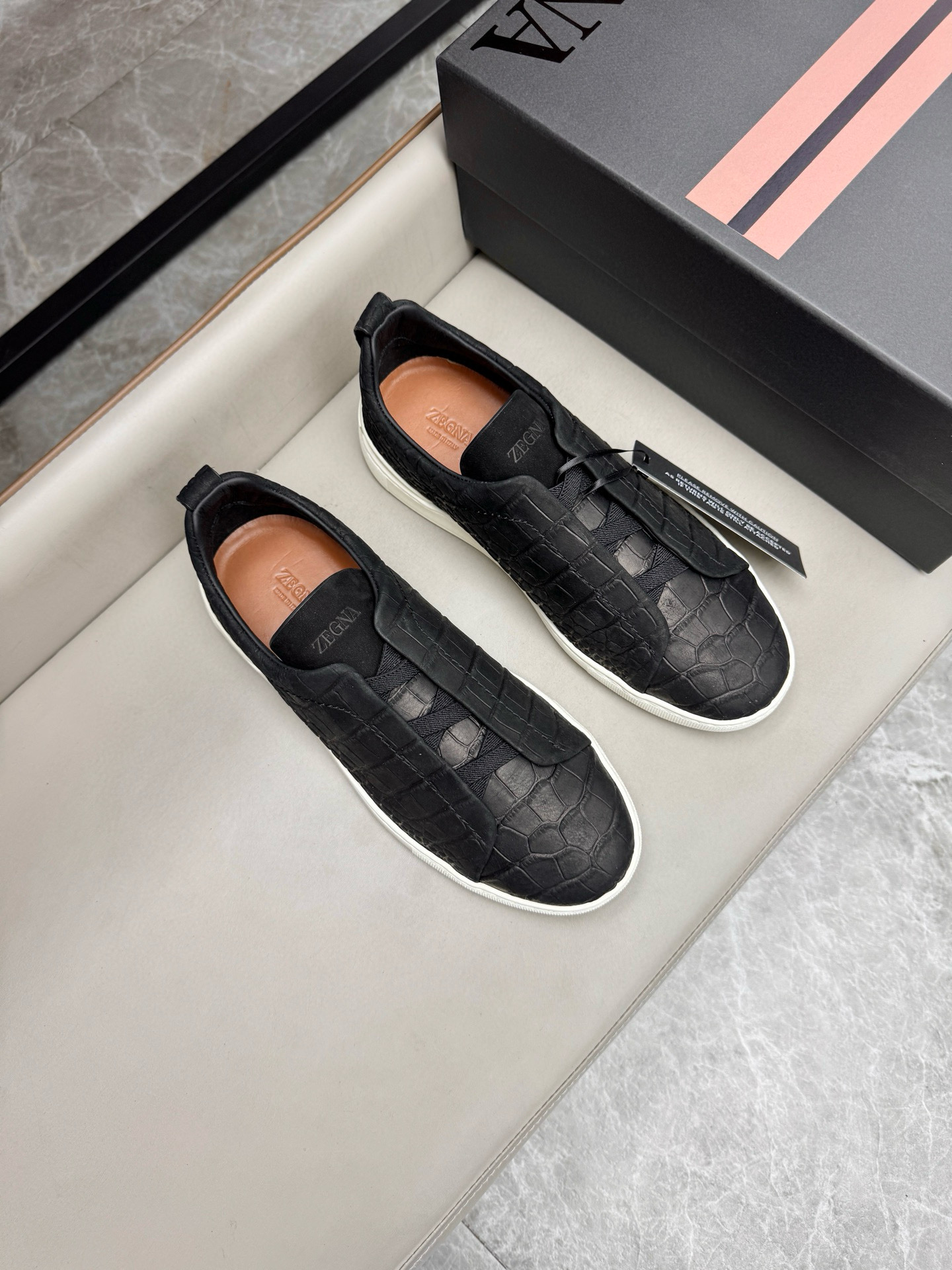 제냐 Zegna Triple Stitch TM 스니커즈