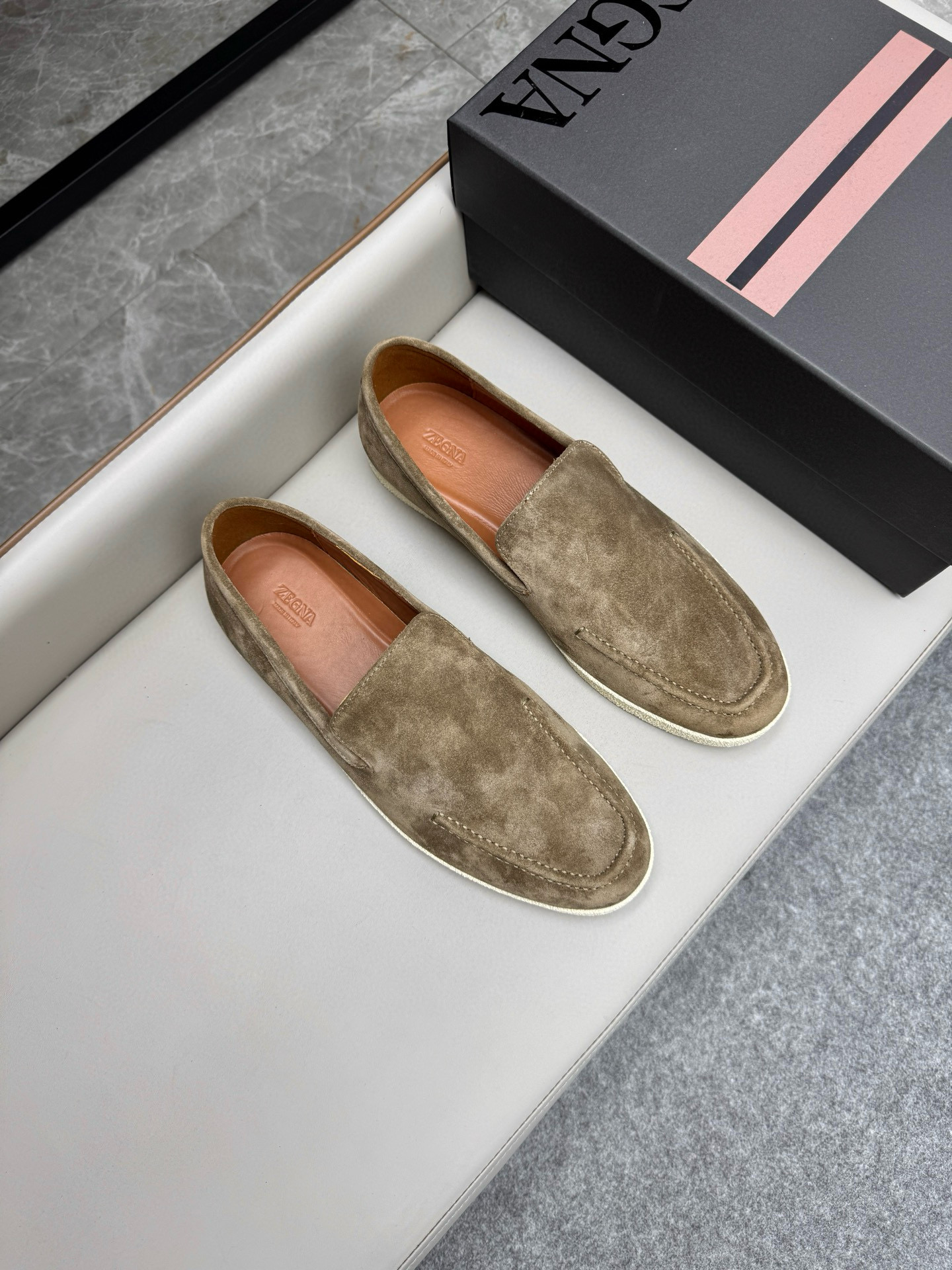 제냐 Zegna Triple Stitch TM 스니커즈