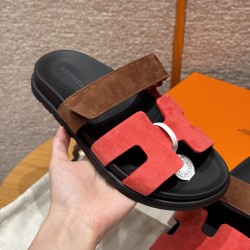 에르메스 Hermes 225 Chypre sandal chamois&Brownish red and Amber earthy yellow