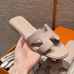 에르메스 Hermes 181 Oran sandal Epsom Buttermilk skin&Terre Cuite