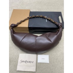 생로랑 Saint laurent YSL 862210 AMALIA hobo in lambskin Coffee 23cm