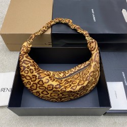 생로랑 Saint laurent YSL 873162 AMALIA small hobo in pony hair leather BROWN AND BLACK 44cm