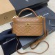 생로랑 Saint laurent YSL 766731 Gaby Vanity Bag in lambskin Brown 18cm