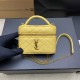 생로랑 Saint laurent YSL 819285 GABY micro vanity bag in lambskin yellow 12cm