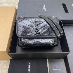 생로랑 Saint laurent YSL 498892 Niki Small Chain Bag Black silver 22cm