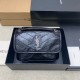 생로랑 Saint laurent YSL 633151 Niki Small in Vintage Leather Black silver 22cm