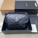 생로랑 Saint laurent YSL 633158 NIKI MEDIUM IN VINTAGE LEATHER Black silver 28cm